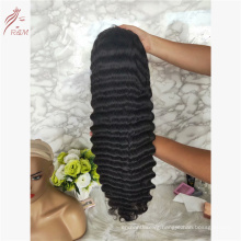 High Quality Fctory Price 130% 150% Density Raw Virgin Full Lace Human Hair Long Wig